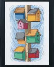 Fuglekasser – Broderikit (29x20 cm)