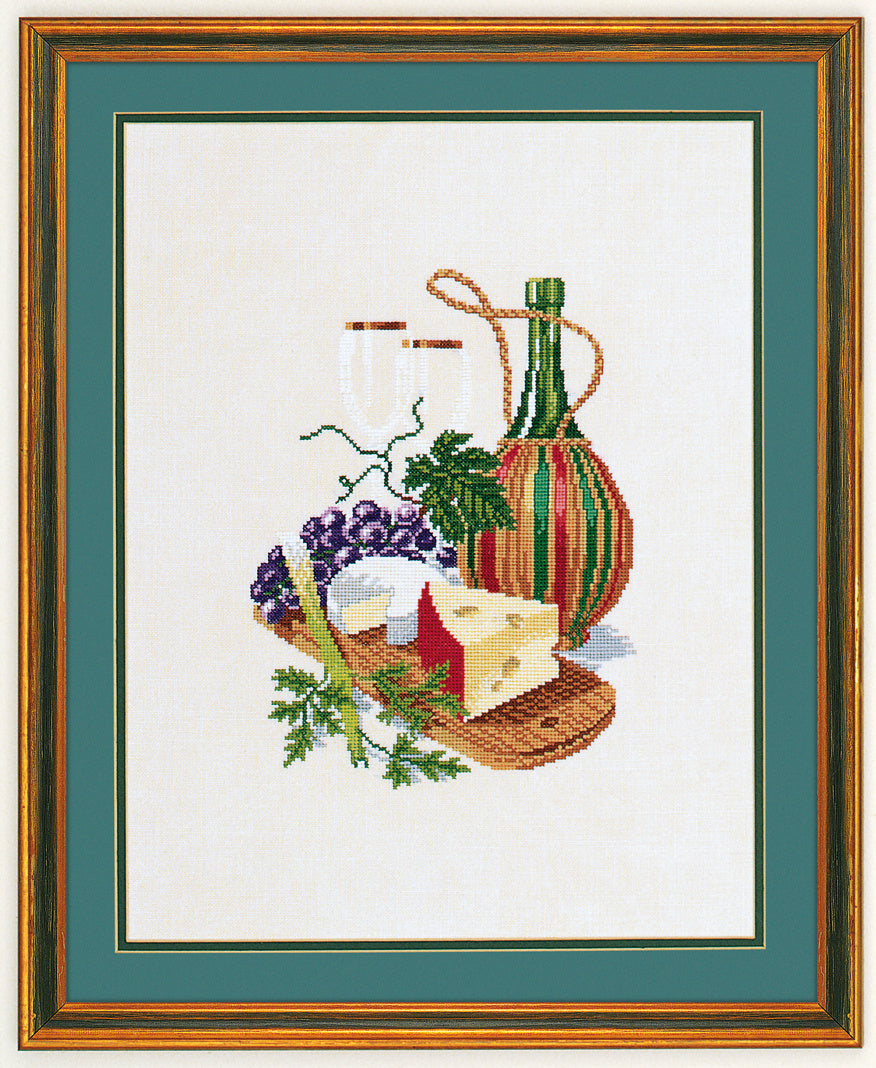 Ost & Rødvin – Broderikit (40x50cm)
