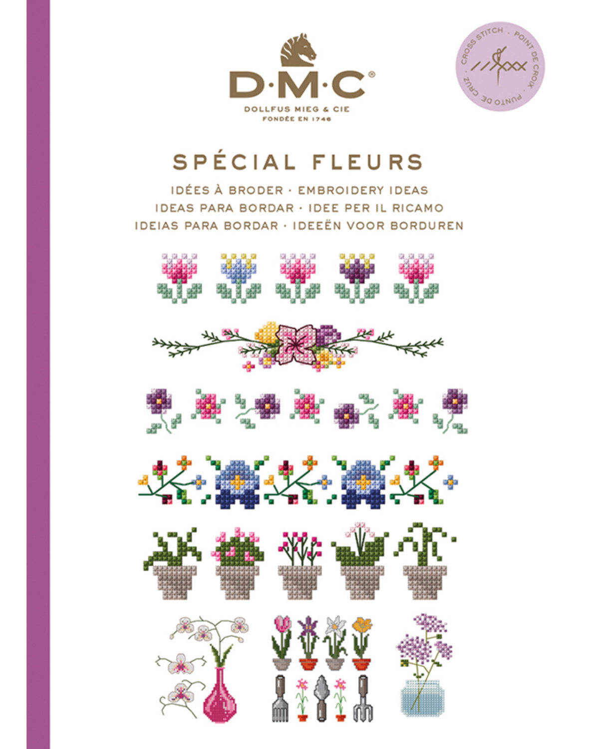 Mini DMC broderibog – Blomster Motiver