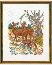 Rådyr – Broderikit (40×50 cm)