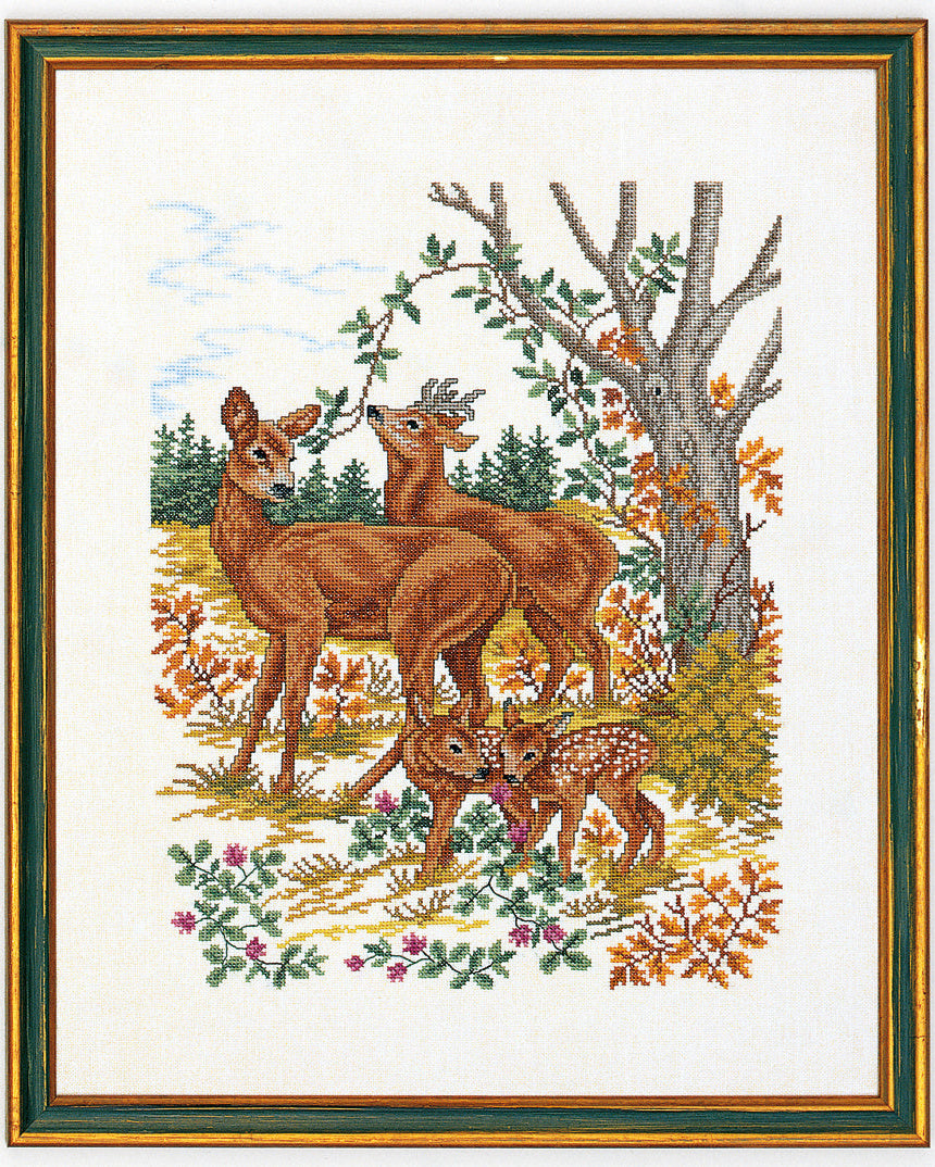 Rådyr – Broderikit (40×50 cm)