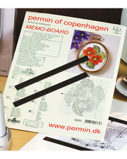 Hvid Magnetplade med 2 Magneter (30×20 cm)