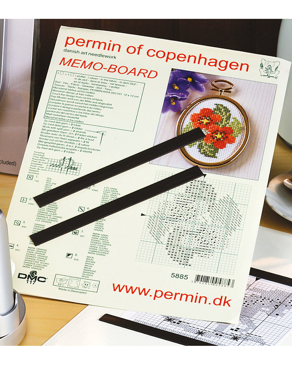 Hvid Magnetplade med 2 Magneter (30×20 cm)