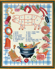 Gris Udskæring – Broderikit (34x44 cm)