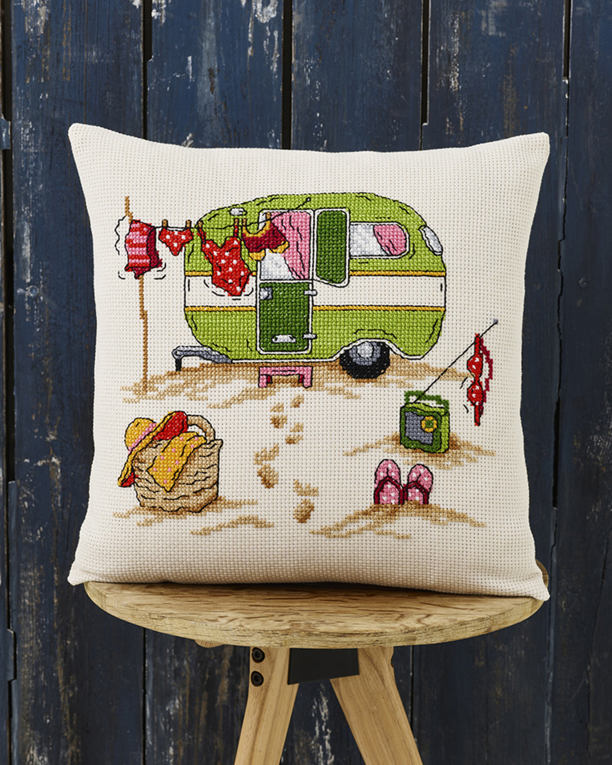 Strand camp pude – Broderikit