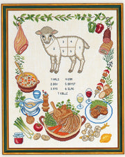 Lam Udskæring – Broderikit (40x50 cm)
