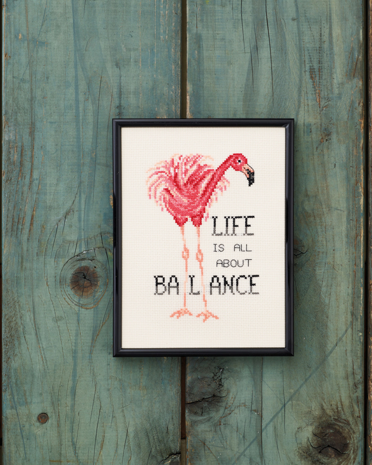 Flamingo – Broderikit (18 x 24 cm)