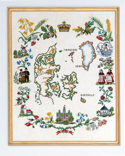 Danmark – Broderikit (40x50 cm)