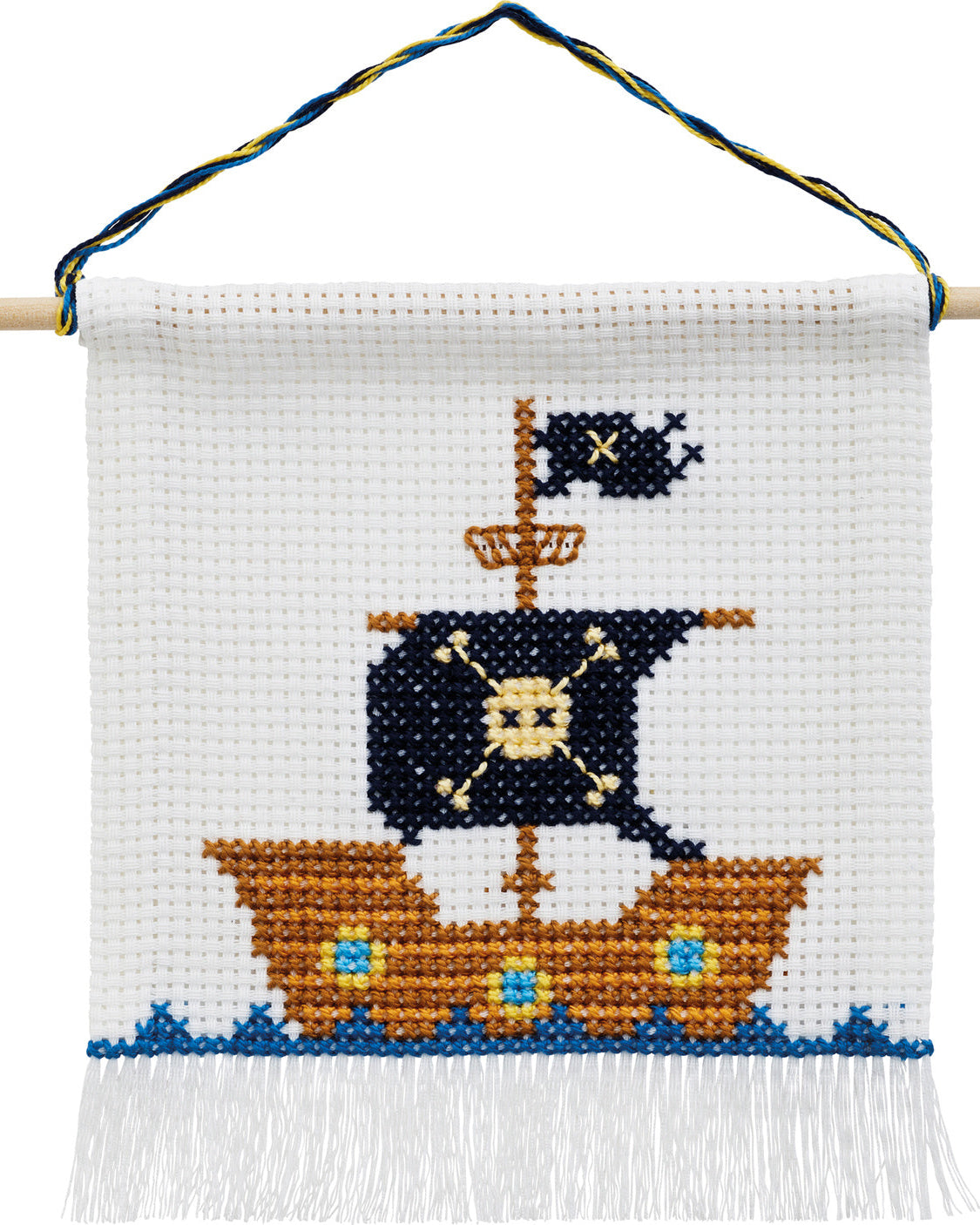 Pirat skib – Begynderkit inkl. beslag (16x18 cm)
