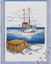Skonnert – Broderikit (20 x 28 cm) inkl. perler