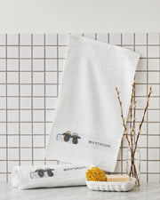 Bathroom Får på Håndklæde – Broderikit