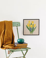 Gule tulipaner – Broderikit (20,5 x 26,8 cm)