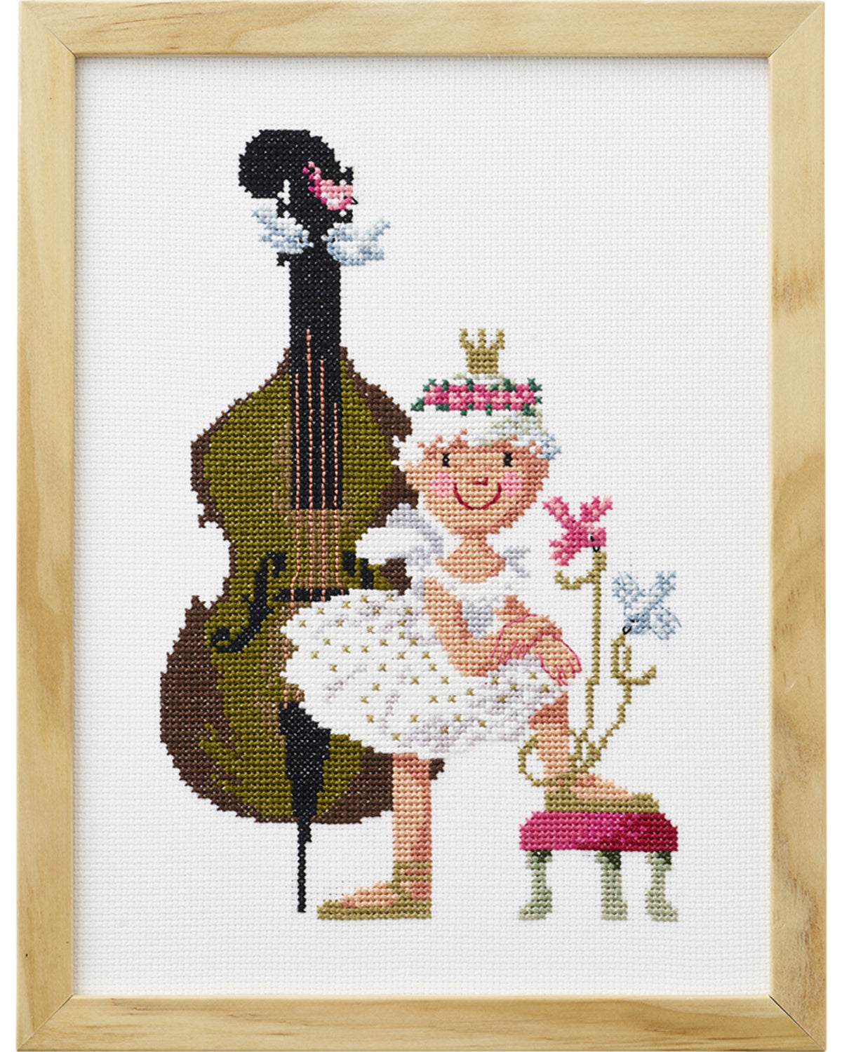 Balletpigen – Broderikit (18×24 cm)