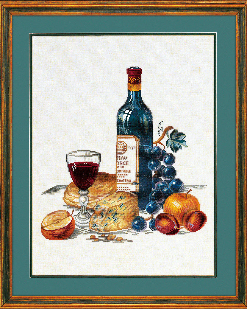 Ost & Rødvin – Broderikit (40x50 cm)