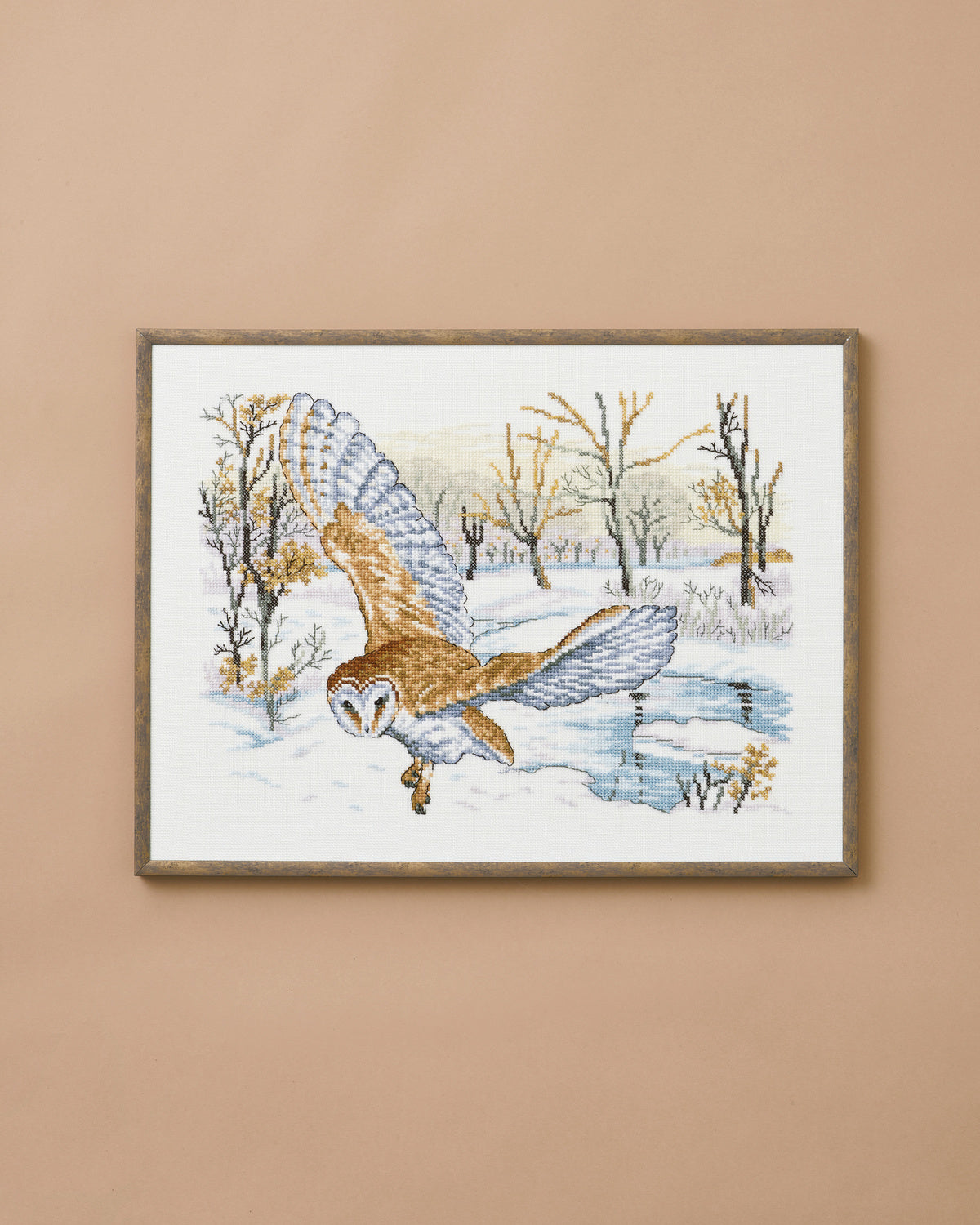 Sløruglen – Broderikit (30 x 40 cm)