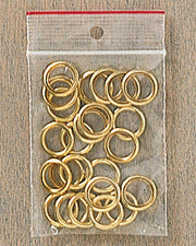 Forgyldte Messingringe – 24 stk. (ca. 16 mm)