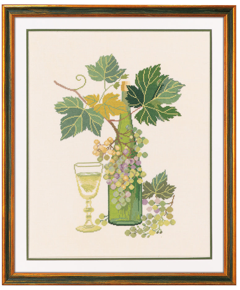 Hvidvin – Broderikit (48 x 58 cm)